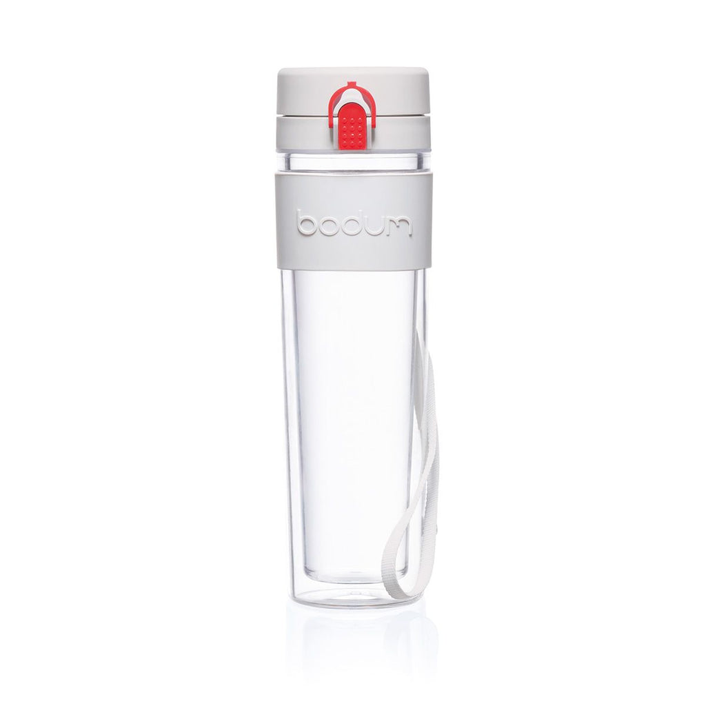Image - Bodum BISTRO Water Bottle, 0.5L, 17oz, Double Wall, Grey