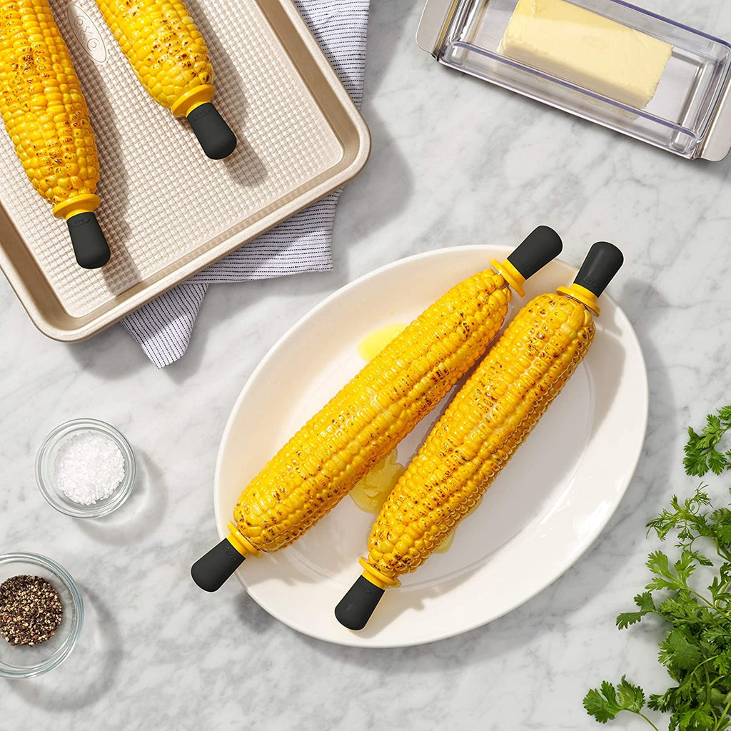 Image - OXO Good Grips Corn Holders, Yellow