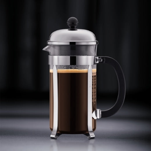 Image - Bodum CHAMBORD French Press Coffee Maker, 12 Cup, 1.5L, 51oz, Stainless Steel