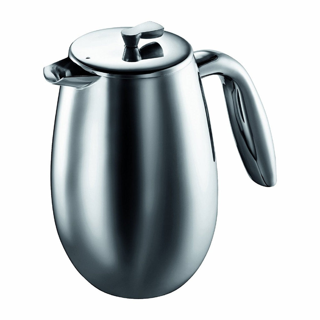 Image - Bodum COLUMBIA Coffee Maker, Double Wall, 3 Cup, 0.35L, 12oz, Stainless Steel, Matt Chrome