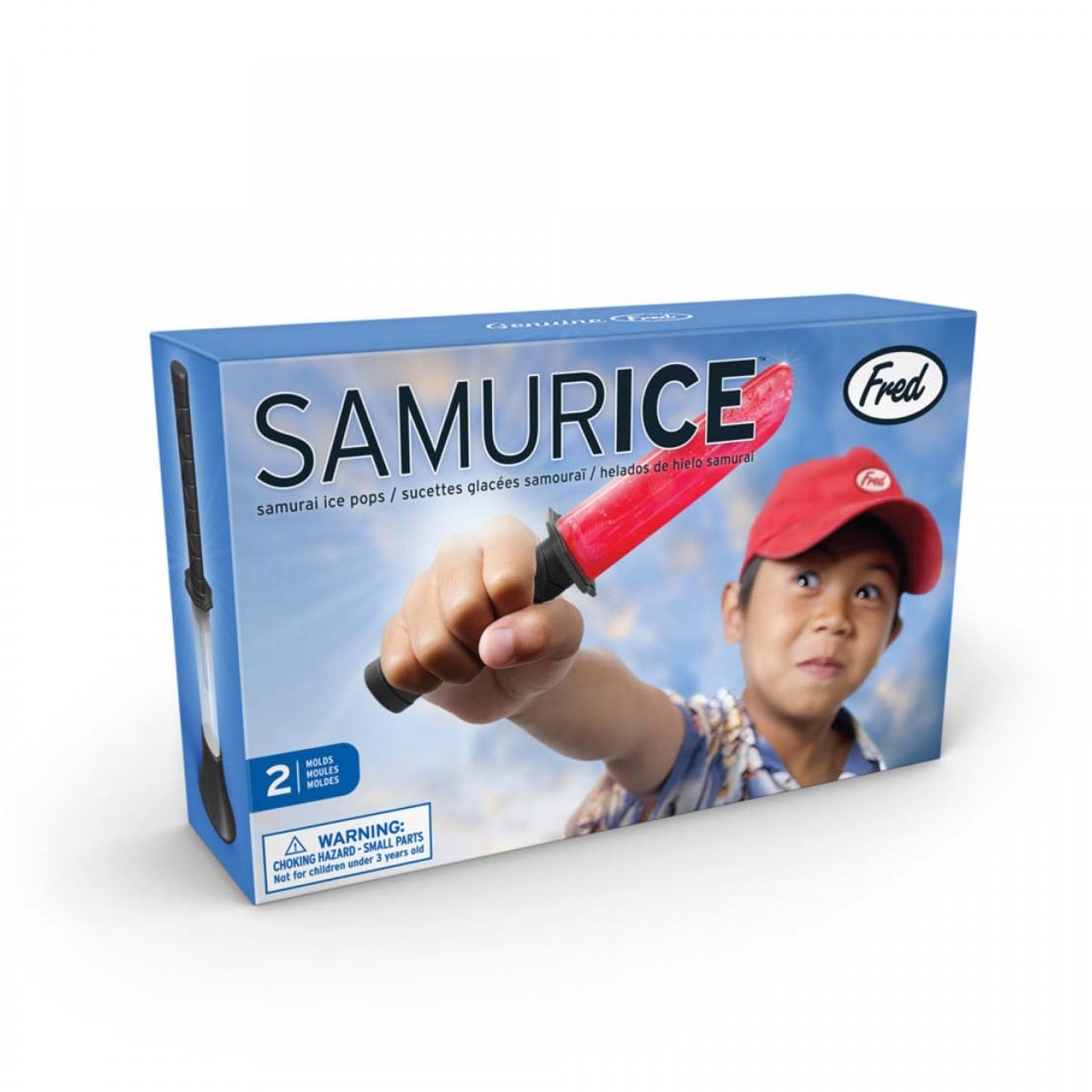 Image - Kitchen Craft Fred Samurice Samurai Ice Pop Moulds, Black