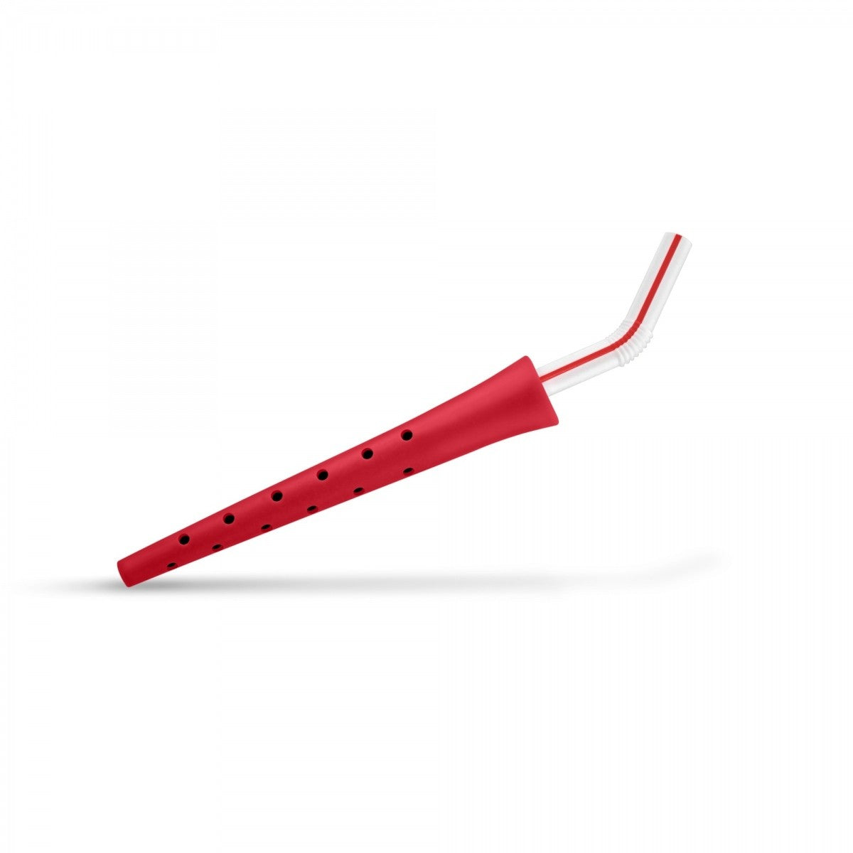 Image - Kitchen Craft Fred Bendy Straw-Shaped Wine Aerator, Red