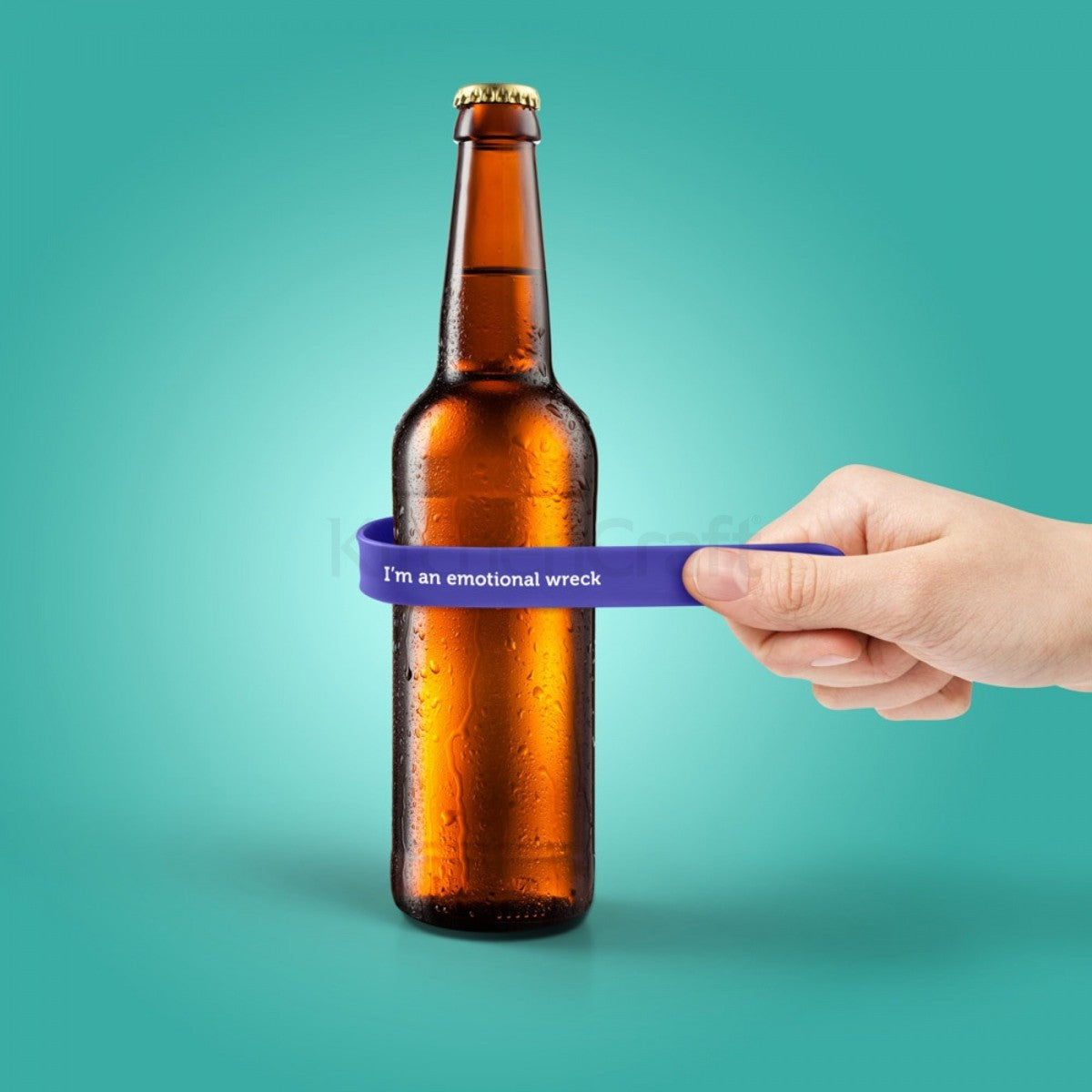 Image - Kitchen Craft Fred Slap Happy Slap Bracelet Drink Markers, Blue