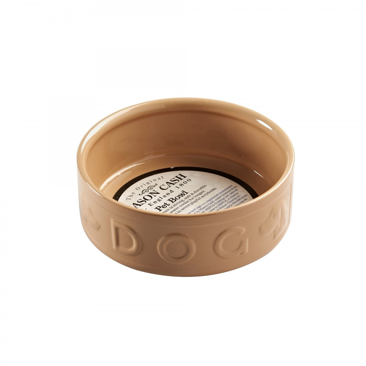 Mason Cash Cane Lettered Dog Bowl, 18cm