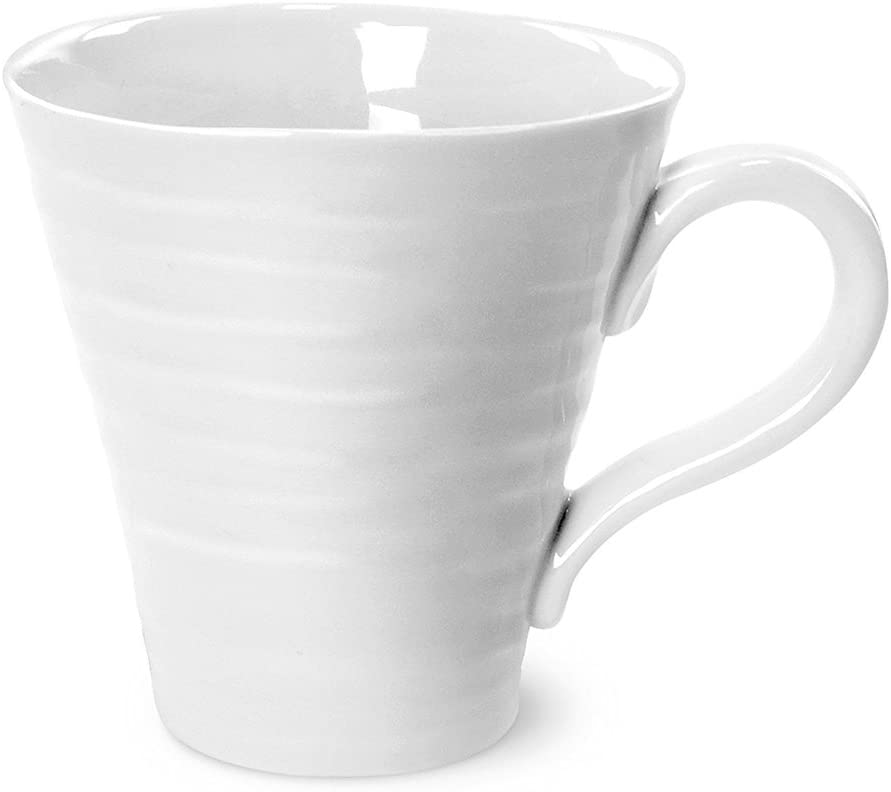 Portmeirion Sophie Conran Porcelain Mugs, Set of 4, White