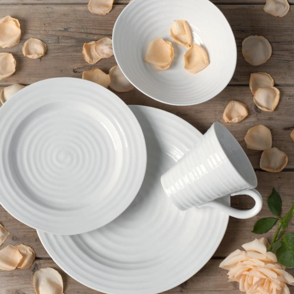 Portmeirion Sophie Conran  Porcelain Mugs, Set of 4, White