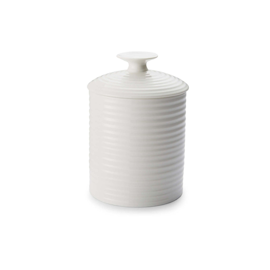 Portmeirion Sophie Conran Ceramic Medium Storage Jar, 1.1 Litre, White