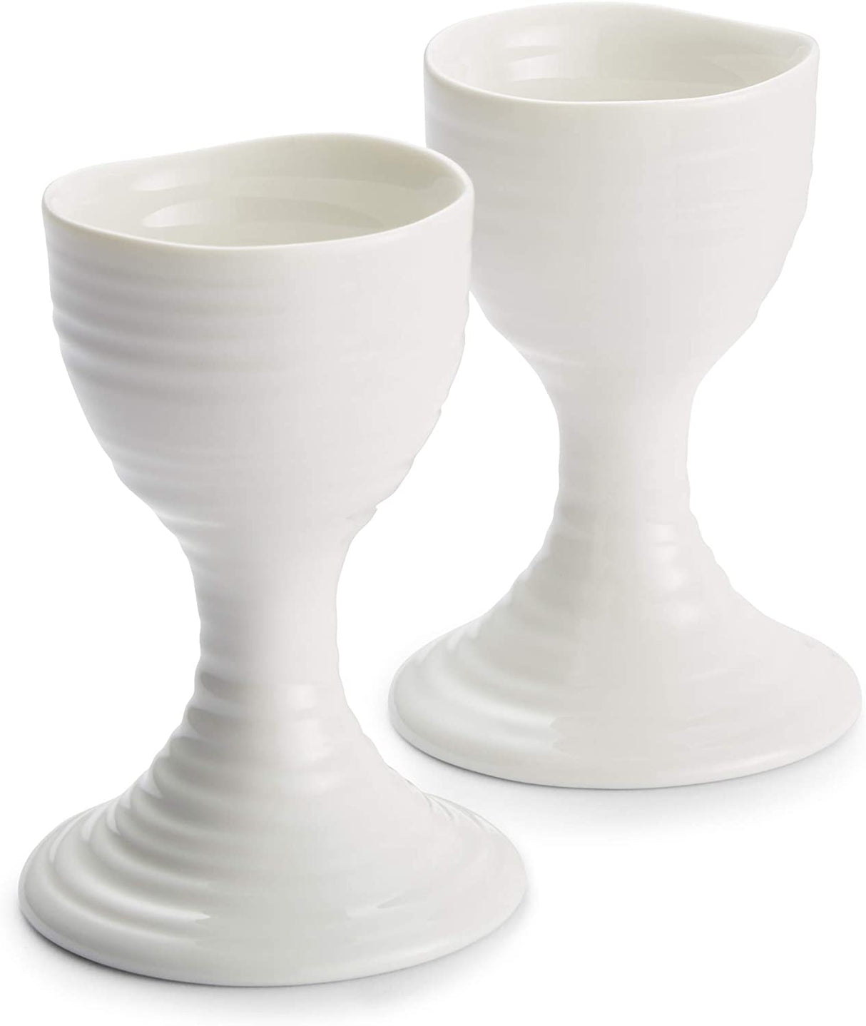 Portmeirion Sophie Conran Porcelain Egg Cups, Set of 2 ,White