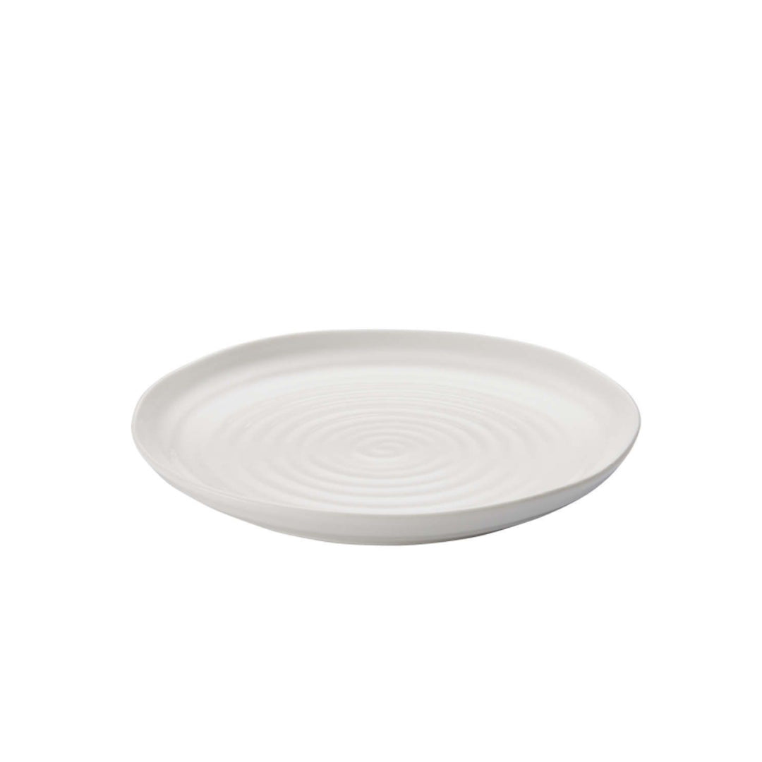 Portmeirion Sophie Conran Porcelain Coupe Buffet Plates, Set of 4 ,White