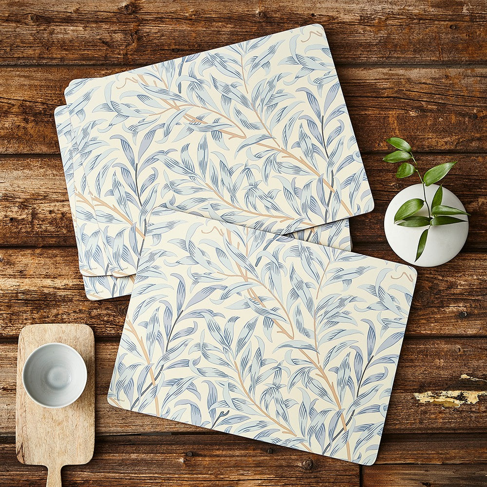 Image - Pimpernel Morris & Co. Willow Bough Blue Placemats Set Of 6