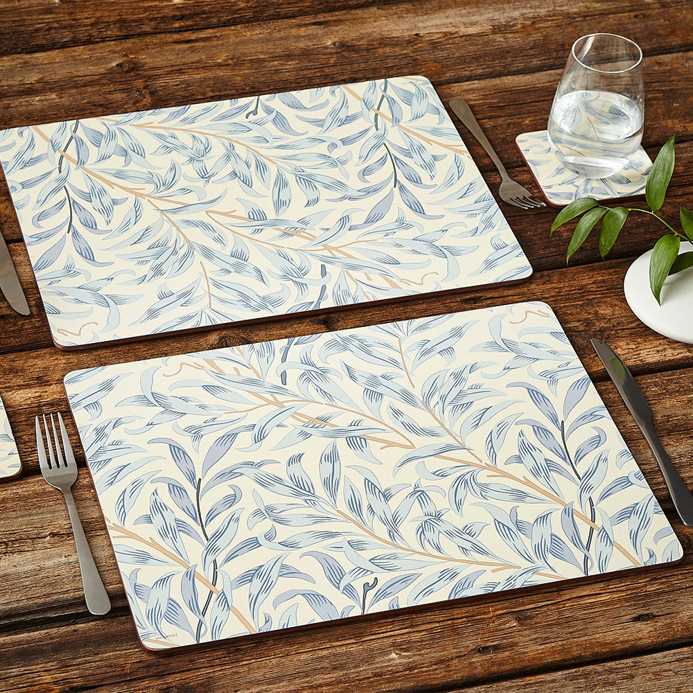 Image - Pimpernel Morris & Co. Willow Bough Blue Placemats Set Of 6
