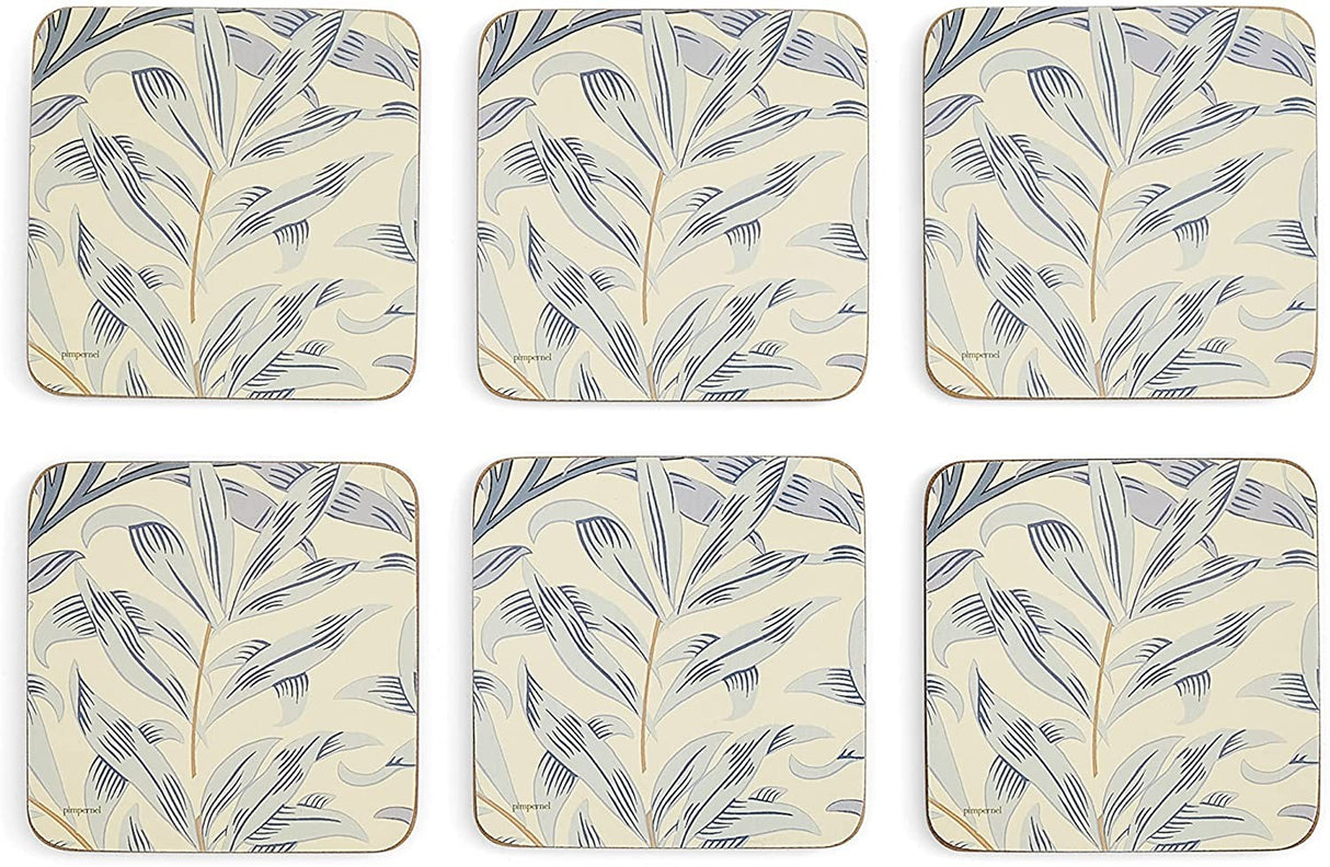 Image - Pimpernel Morris & Co. Willow Bough Blue Coasters Set Of 6