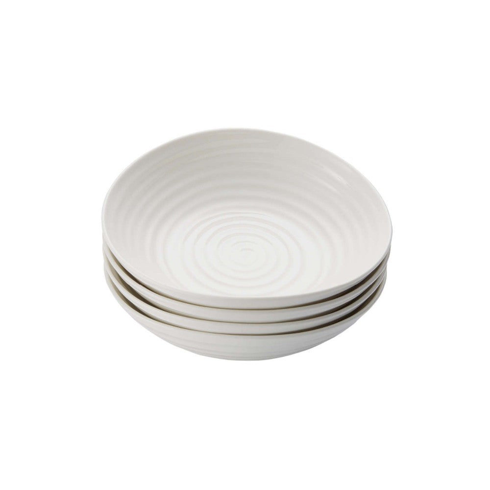 Portmeirion Sophie Conran Porcelain Bowls, Set of 4, White