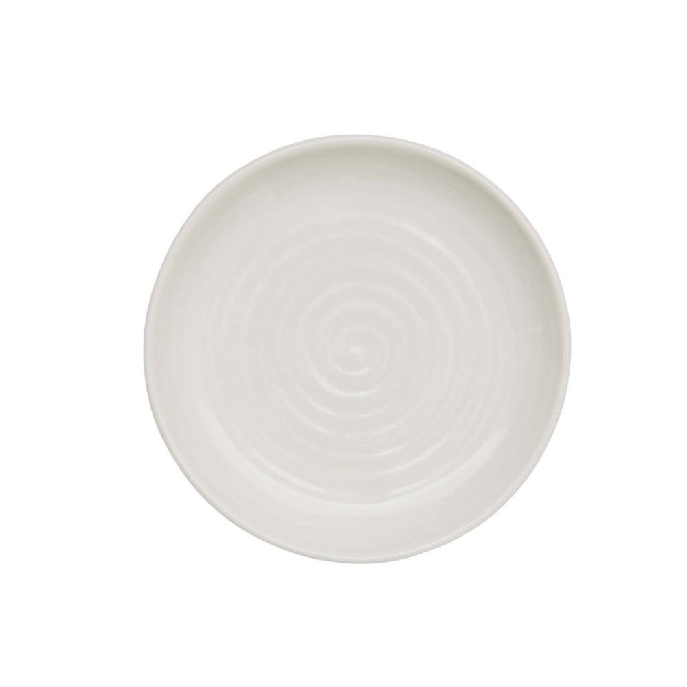 Portmeirion Sophie Conran Porcelain Coupe Plate, Set of 4, 4 Inch, White