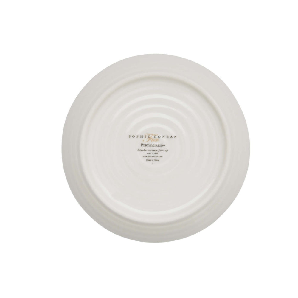 Portmeirion Sophie Conran Porcelain Coupe Plate, Set of 4, 4 Inch, White