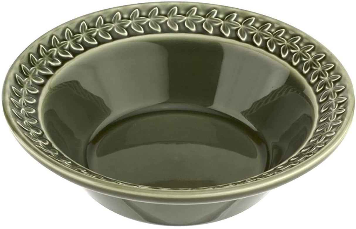 Portmeirion Botanic Garden Earthenware Harmony Cereal Bowls, Set Of 4, Forest Green