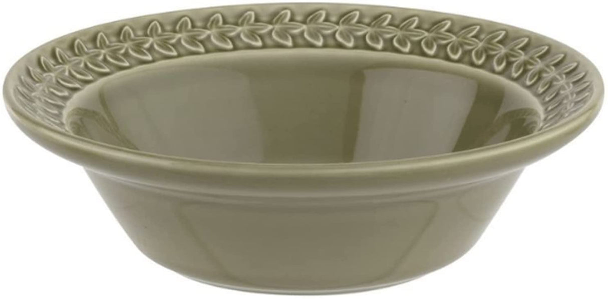 Portmeirion Botanic Garden Earthenware Harmony Cereal Bowls, Set Of 4, Moss Green