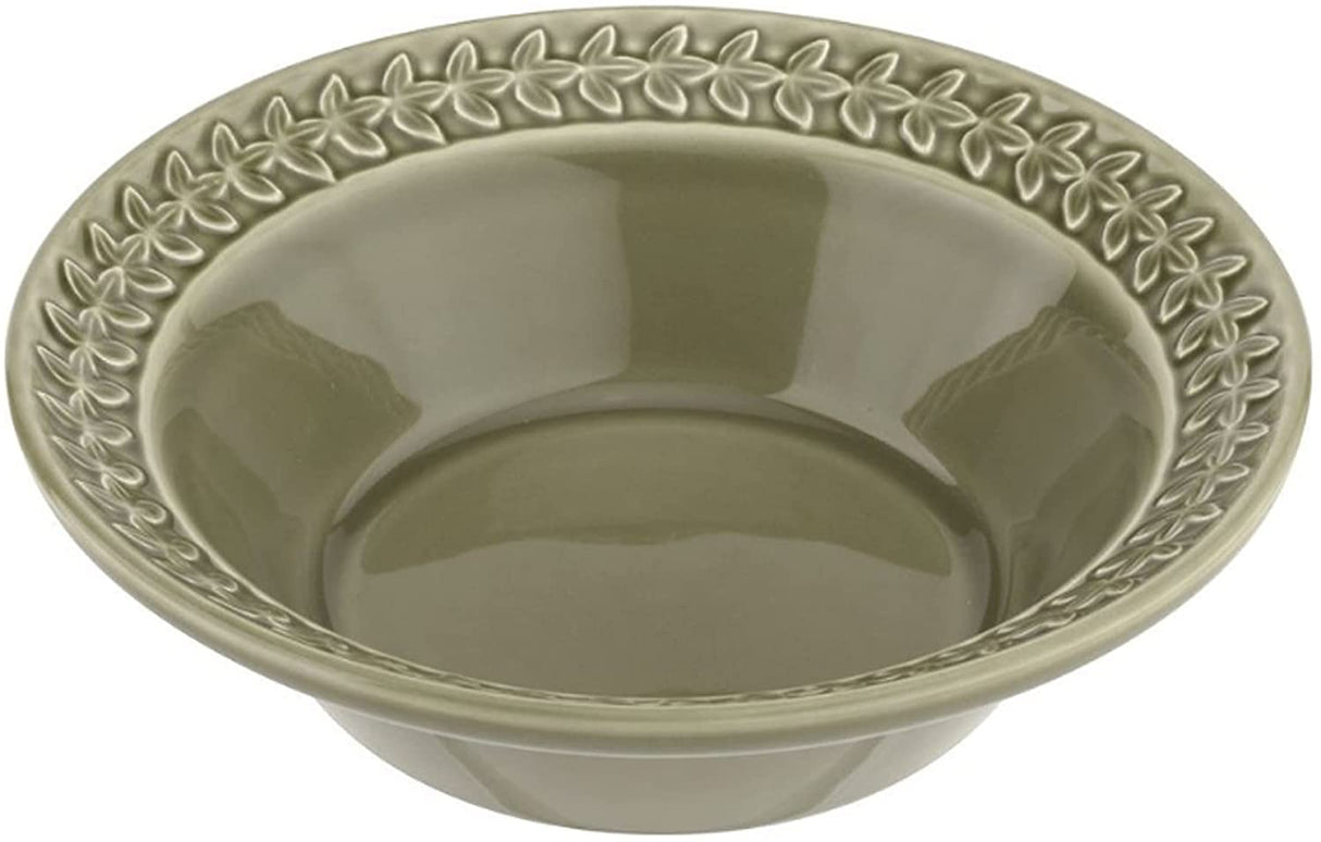 Portmeirion Botanic Garden Earthenware Harmony Cereal Bowls, Set Of 4, Moss Green