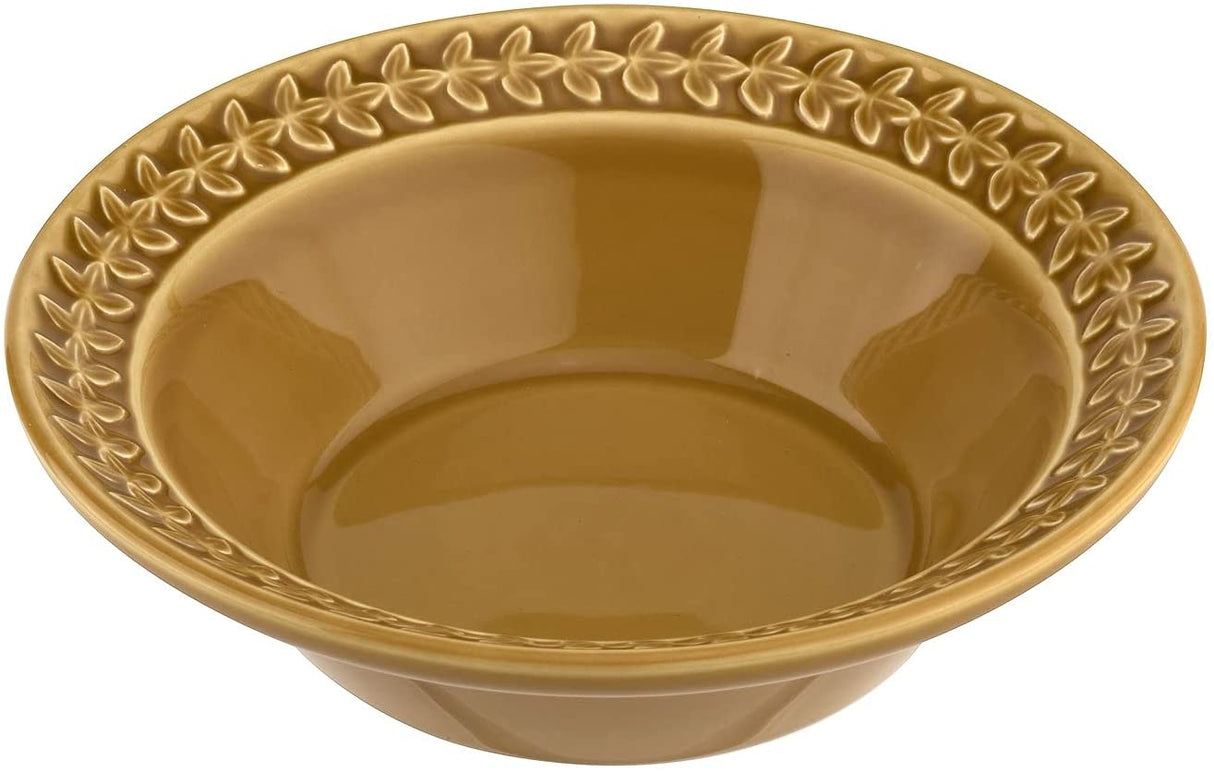 Portmeirion Botanic Garden Earthenware Harmony Amber Cereal Bowls, Set Of 4