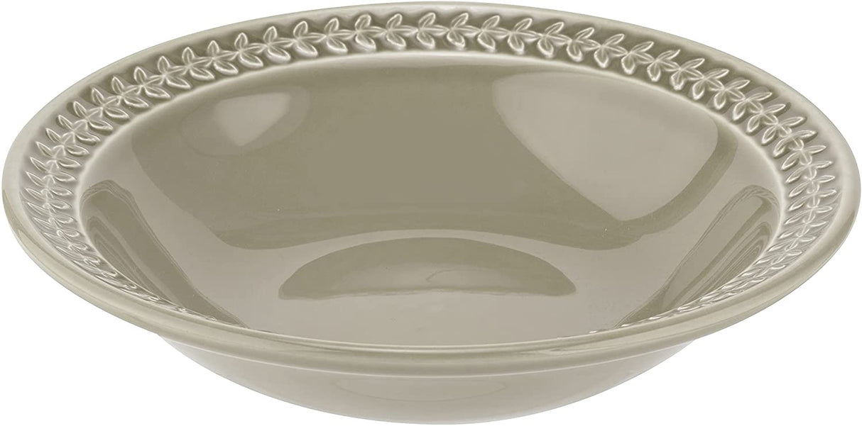 Portmeirion Botanic Garden Earthenware Harmony Pasta Bowl, Set of 4, Stone