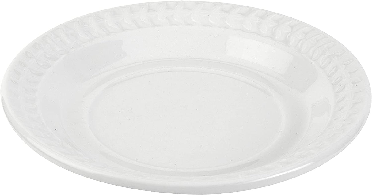 Portmeirion Botanic Garden Earthenware Harmony 8 Inch Plates, Set Of 4, White