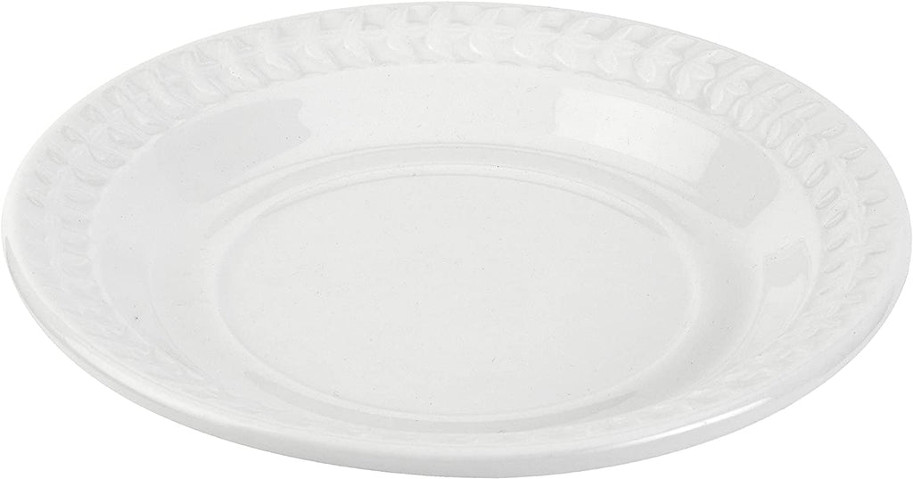 Portmeirion Botanic Garden Earthenware Harmony 8 Inch Plates, Set Of 4, White