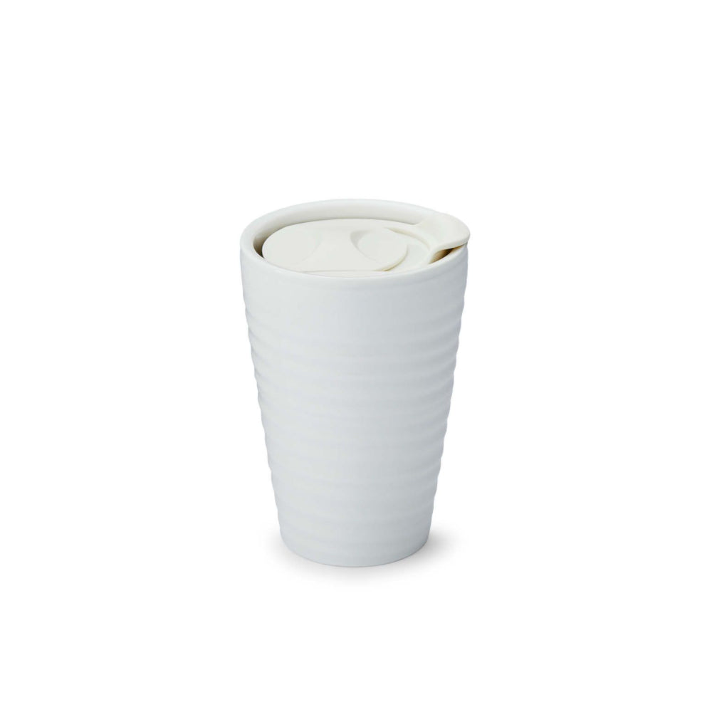 Portmeirion Sophie Conran Ceramic Travel Mug, White
