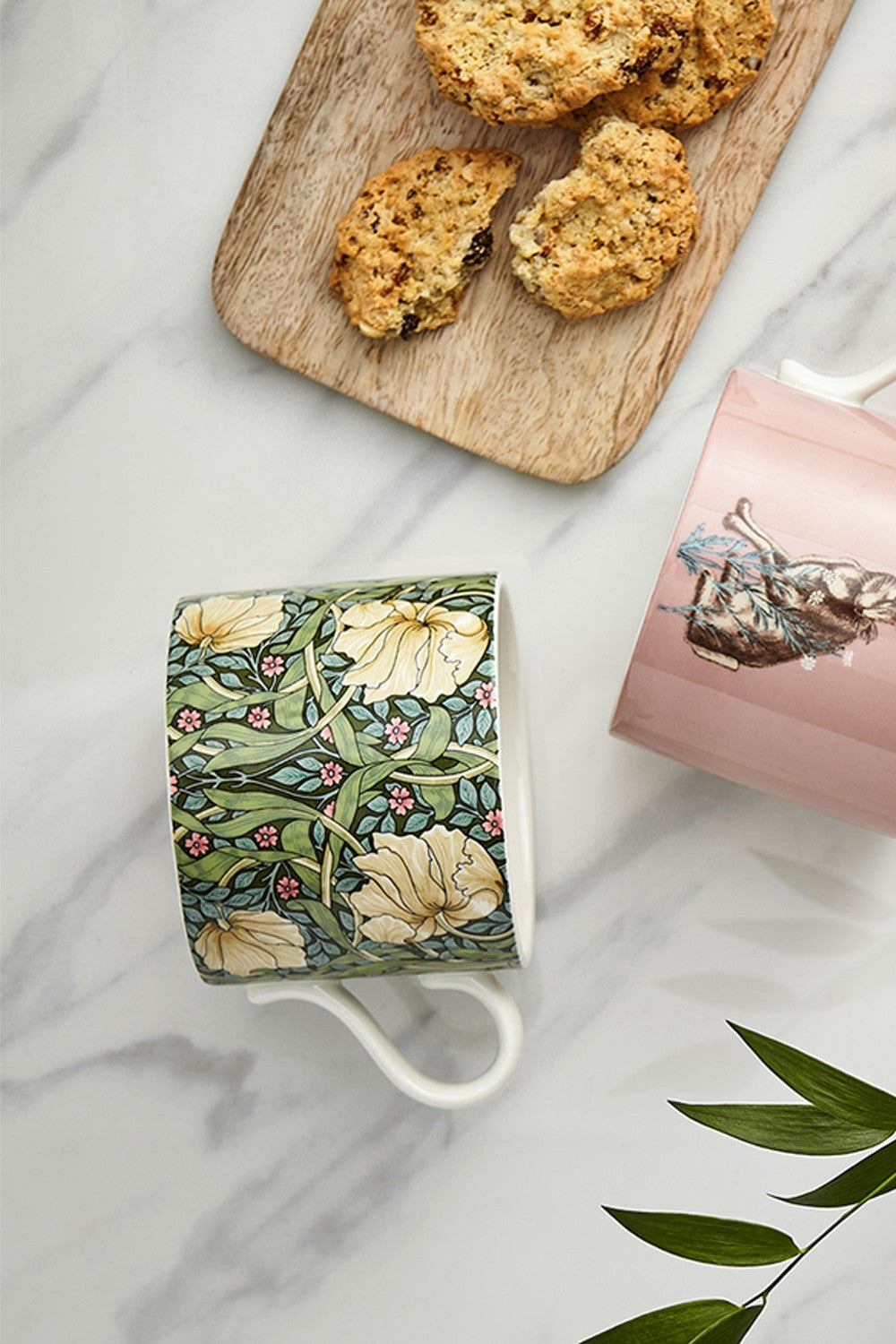 Image - Spode Morris & Co. Pimpernel And Forest Hare Set Of 2 Mugs