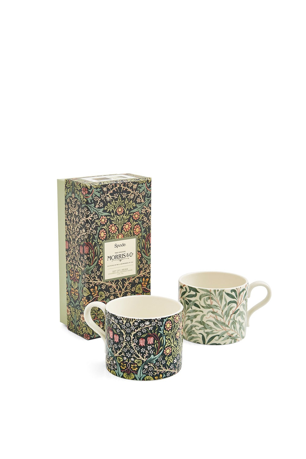 Image - Spode Morris & Co. Willow Bough & Blackthorn Set Of 2 Mugs