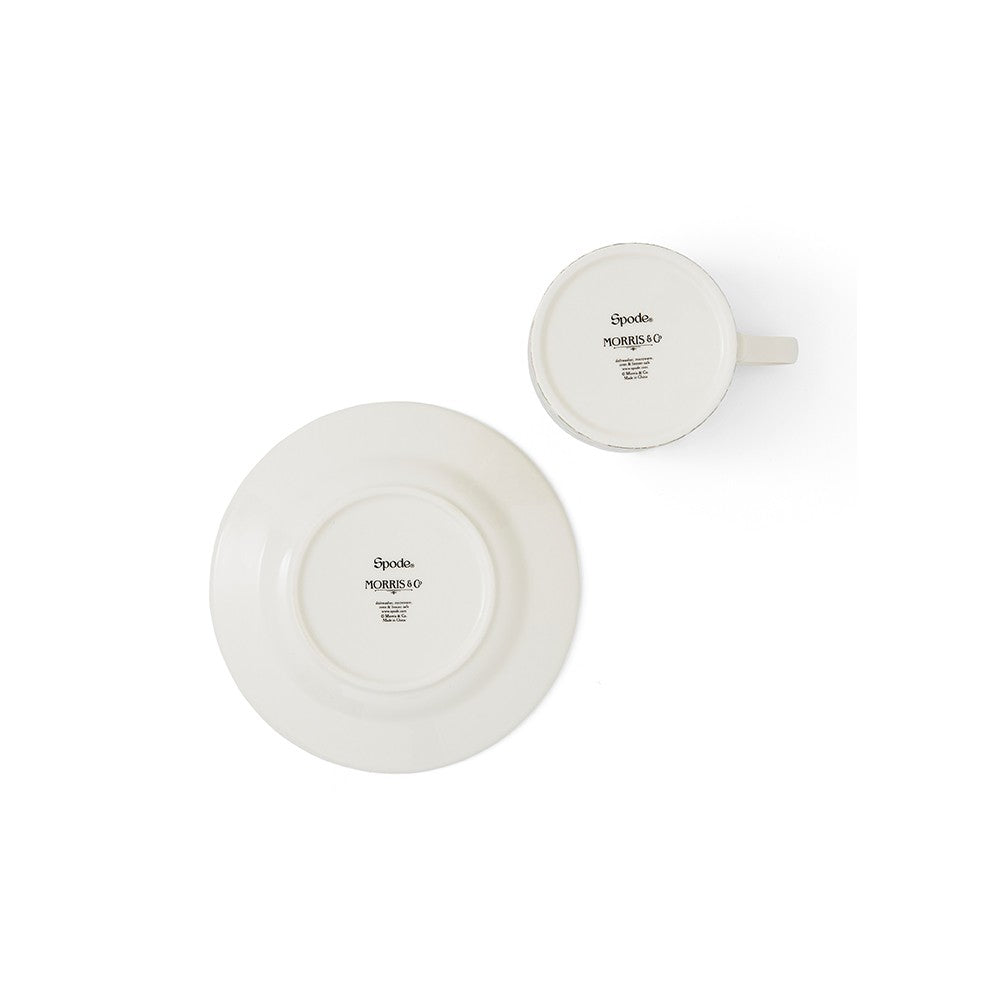 Image - Spode Morris & Co. Honeysuckle Teacup And Saucer Set