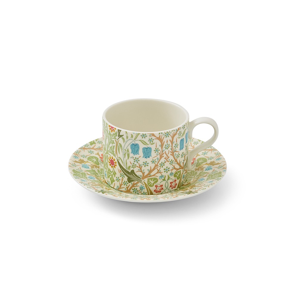 Image - Spode Morris & Co. Blackthorn Teacup and Saucer Set