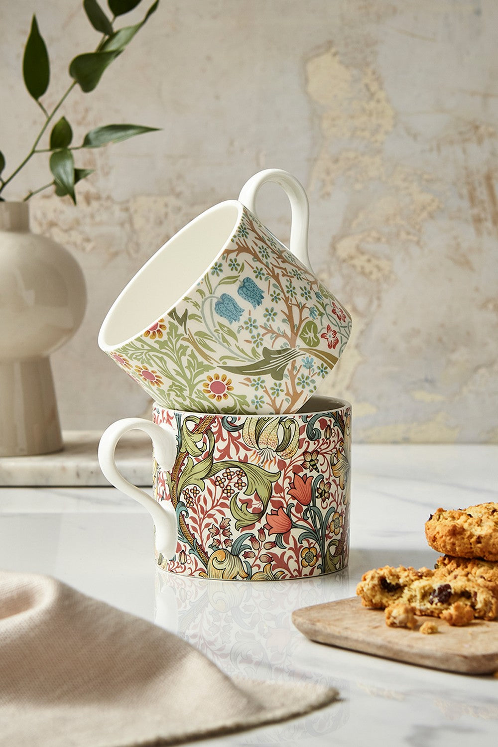 Image - Spode Morris & Co. Tea for Two Set Teapot and 2 Mugs