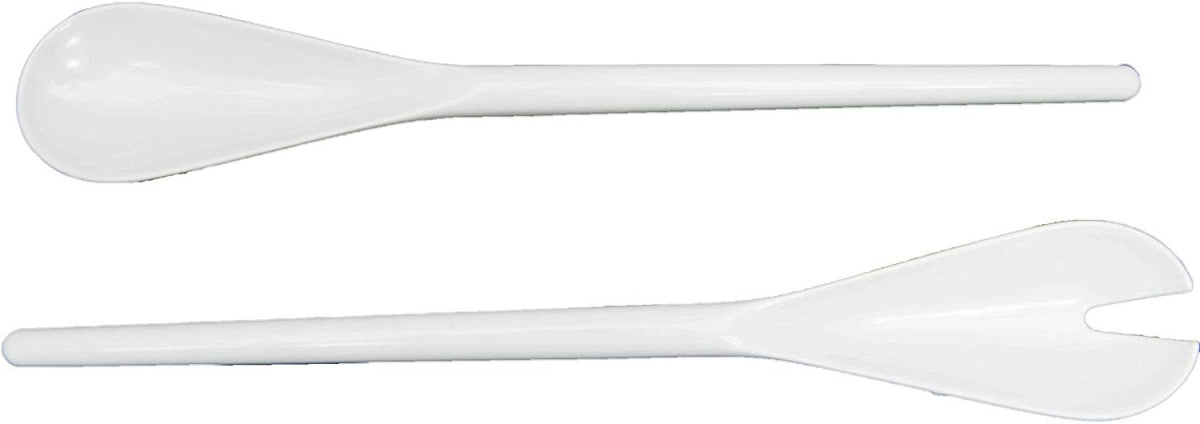 Image - ZAK Mono Salad Servers 30 cm Set of 2 White