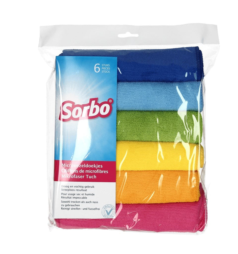 Image - Sorbo 6 Pack Microfibre Cloths