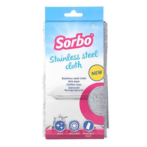 Image - Sorbo Stainless Steel Cloth, Grey
