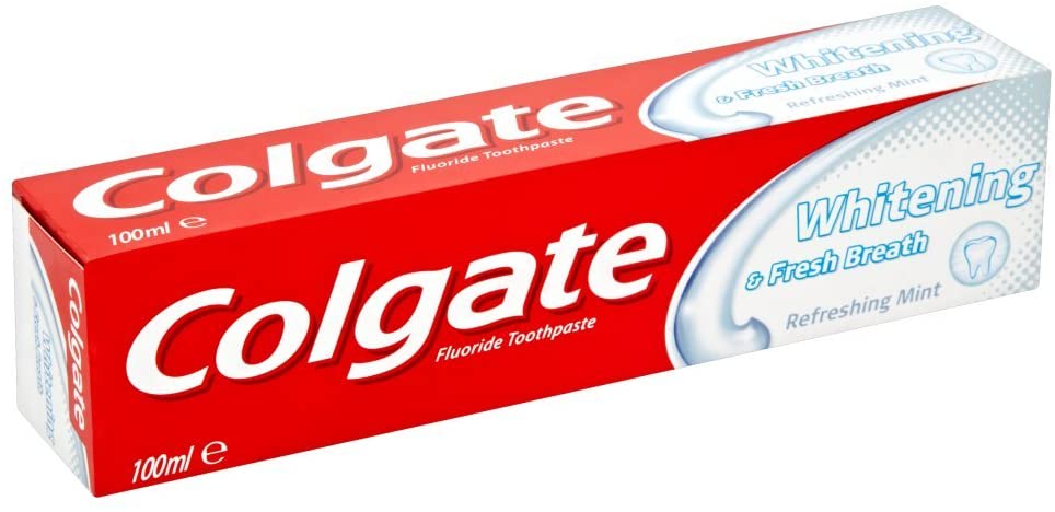 Image - Colgate Whitening & Fresh Breath Fluoride Toothpaste, 100ml