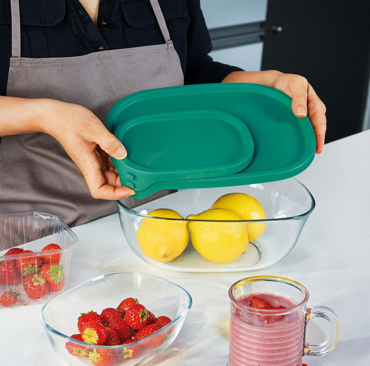 Image - Luminarc Nest & Store Containers, 1150ml, Teal