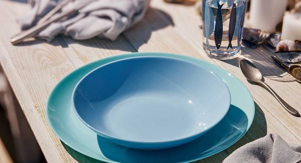 Image - Luminarc Diwali Colours Round Soup Bowl, 20cm, Light Blue