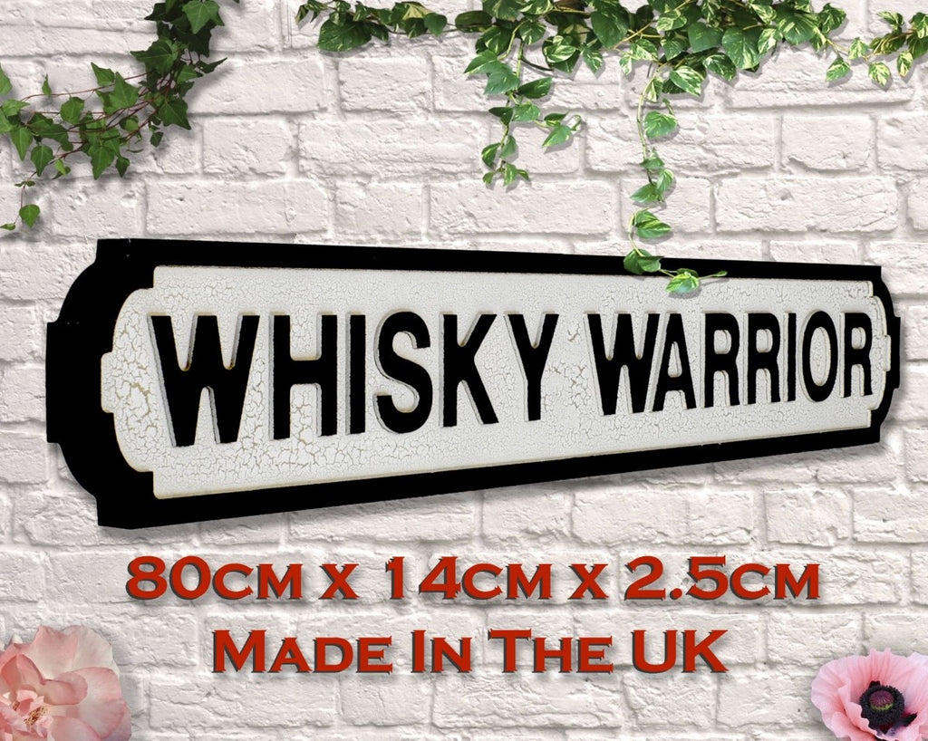 Image - Vintage Mini Street Whisky Warrior Sign