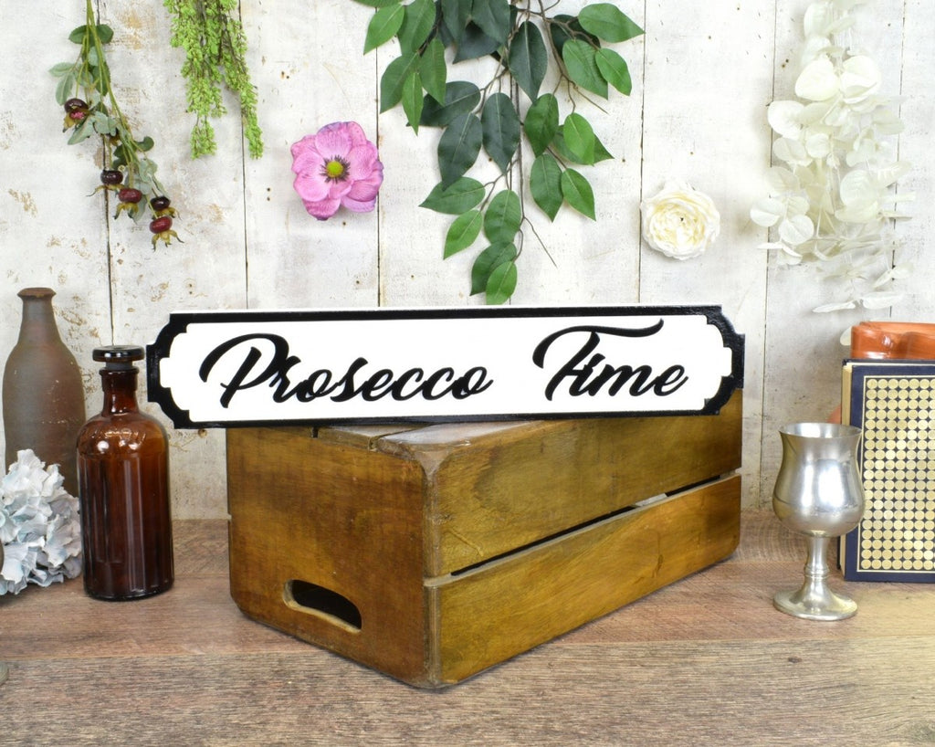 Image - Vintage Mini Street Prosecco Time Sign