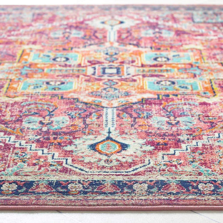 Granada Multicolour Vintage Rug Ruby by The Rugs