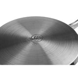 Orsina Stainless Steel Non-Stick Frypan with Glass Lid - 24cm