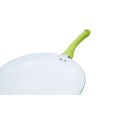 Orsina Lime Green Ceramic Coated Frying Pan - 30cm