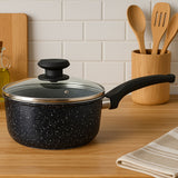 Orsina Stoneflam Saucepan with Glass Lid - 20cm