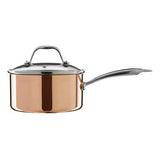 Orsina Minerva Copper Finish Saucepan with Lid - 18cm