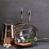 Orsina Minerva Copper Finish Saucepan with Lid - 18cm