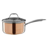 Orsina Minerva Copper Finish Saucepan with Lid - 20cm
