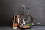 Orsina Minerva Copper Finish Frying Pan - 24cm