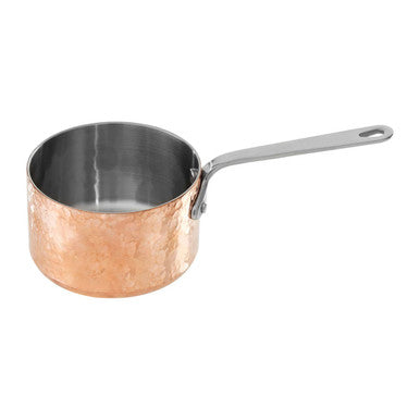 Orsina Minerva Hammered Copper Finish Milk Pan - 10cm