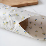 Lou-bees Gold Metallic Pears Large Reusable Food Wrap